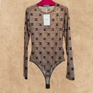 CELINE Women's Brown Bodysuit